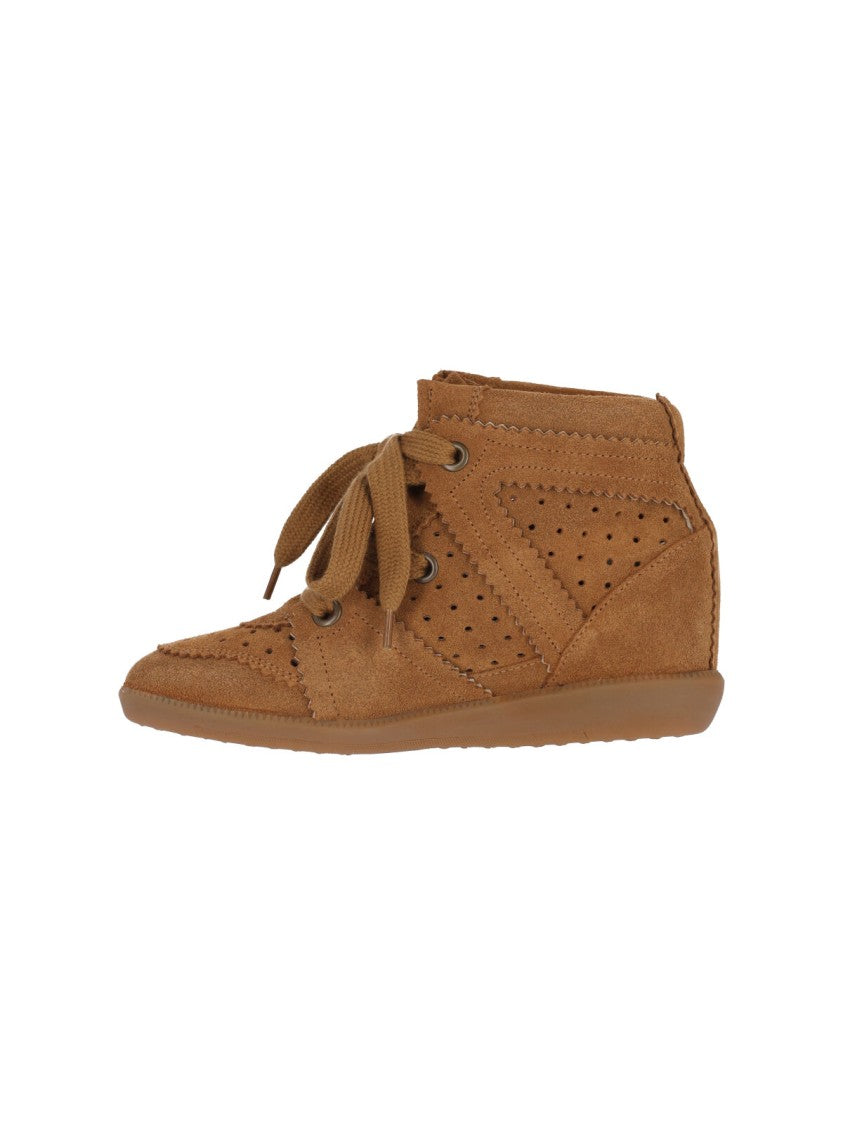 Isabel Marant "Bobbie" Wedge Sneakers Brown