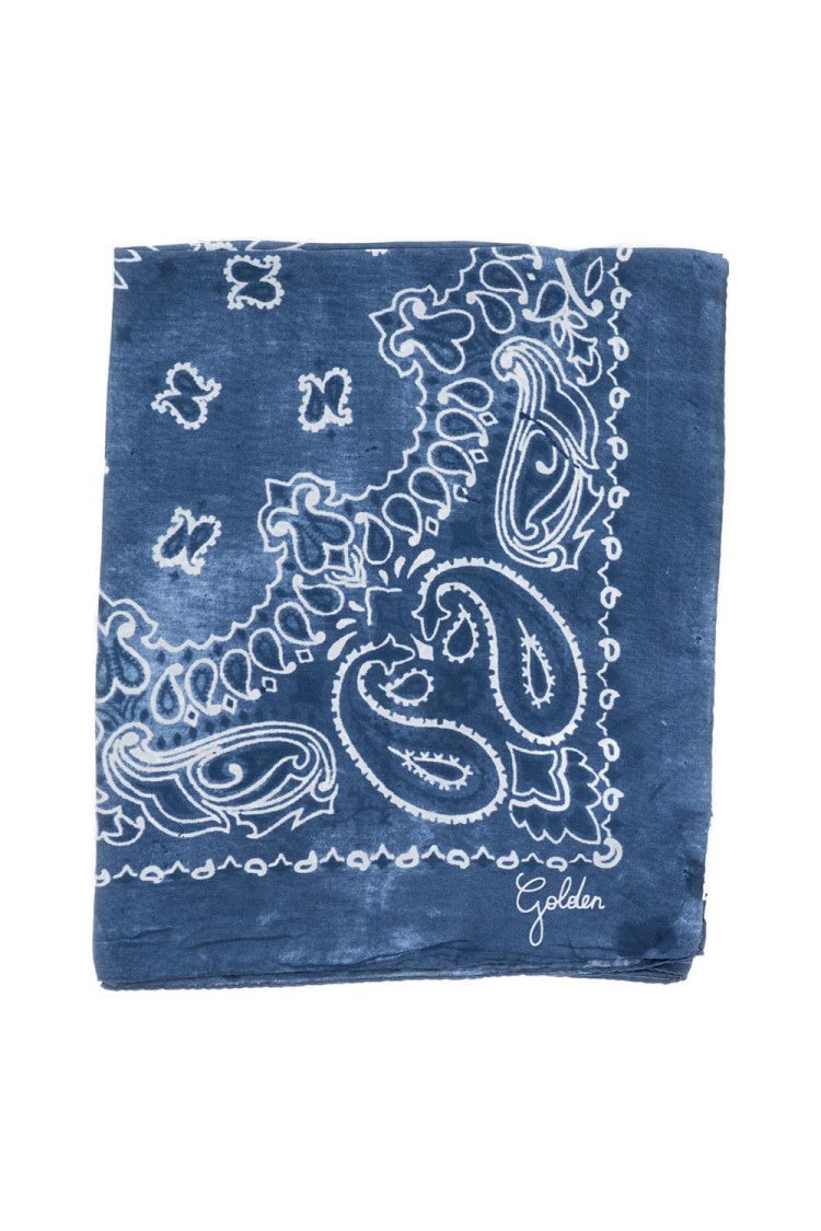 Golden Goose Intricate Paisley Print Silk Scarf