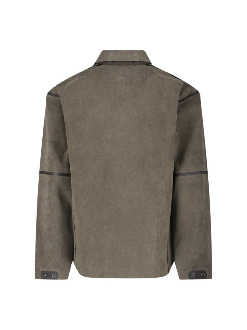 Massimo Osti Studio Classic Green Button-Down Shirt With Tailored Fit