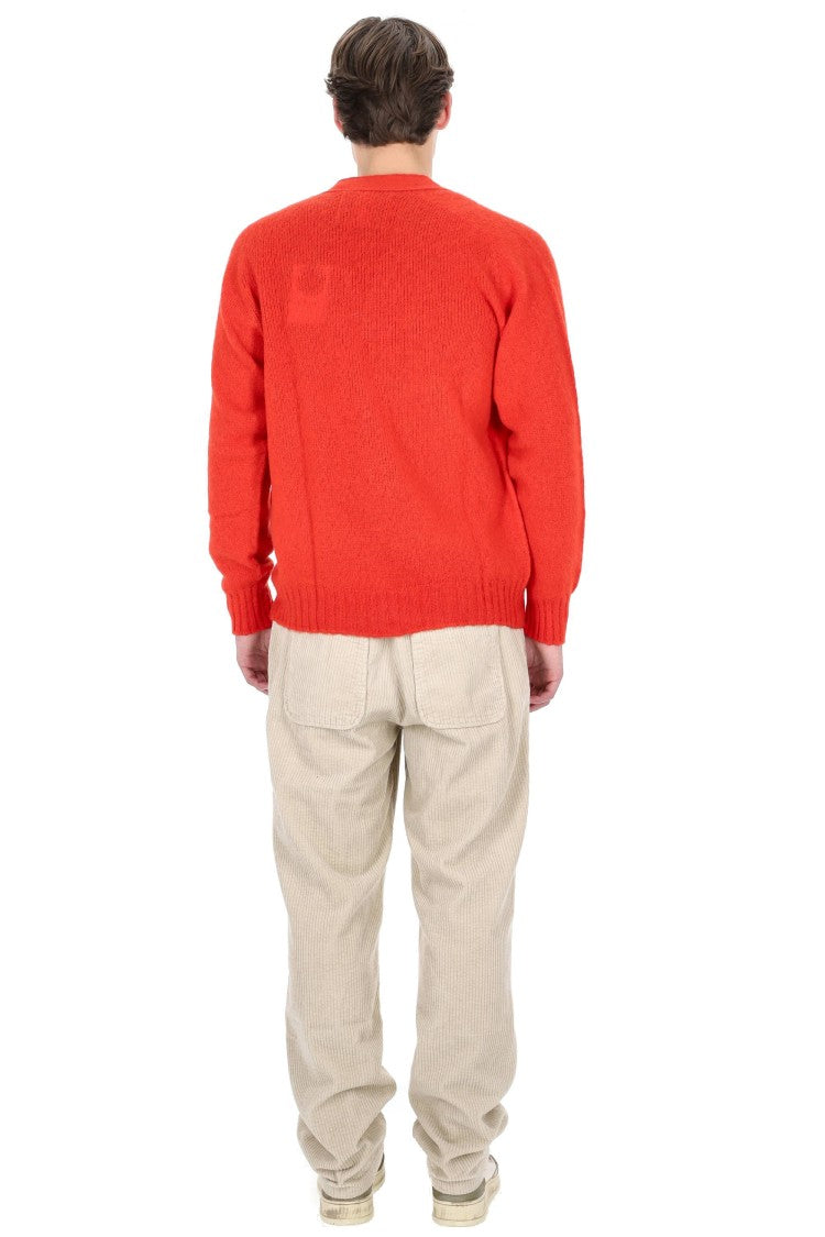 Howlin Shetland Shaggy Bear Boxy Fit Wool Cardigan