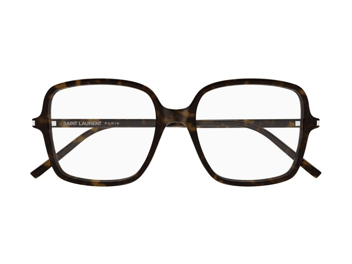 Saint Laurent Sl 892 Oversized Square Glossy Tortoiseshell Sunglasses