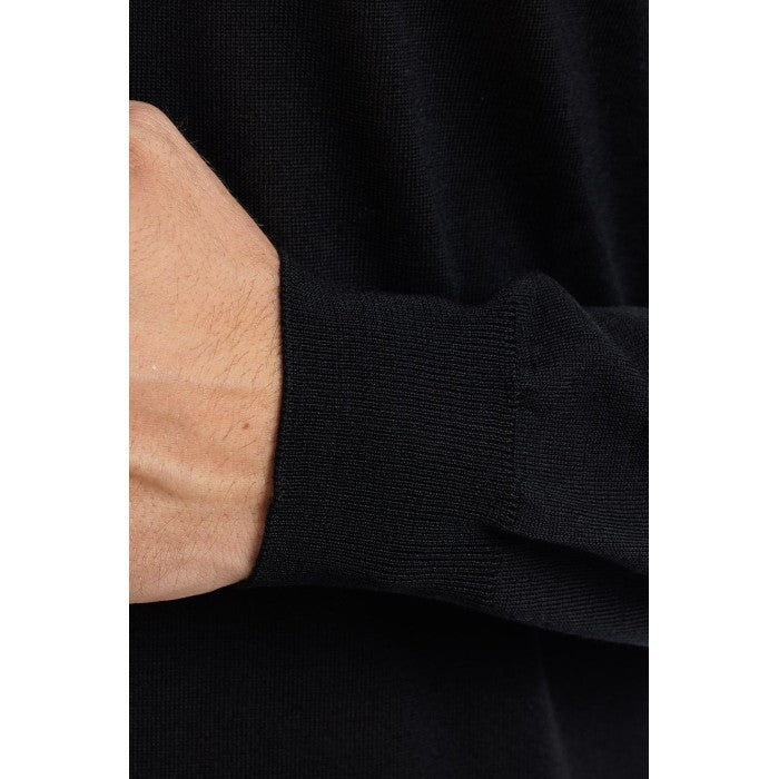 Filippo De Laurentiis Merino Wool Sweater With Classic Crew Neckline