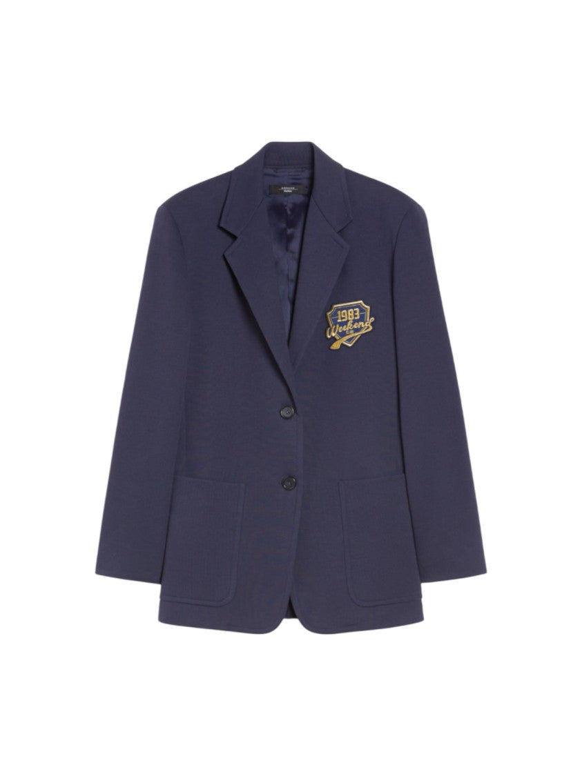 Max Mara Single-Breasted Blazer With Oversized Shoulders