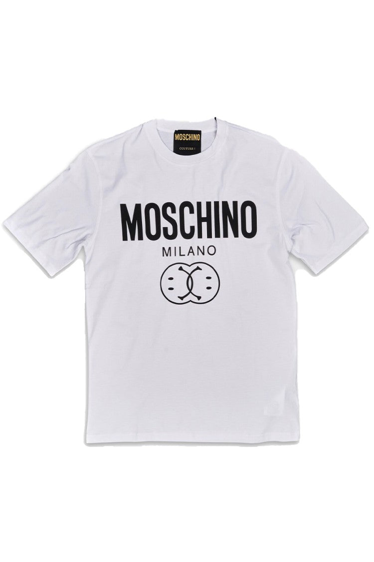 Moschino Cotton Crew Neck T-Shirt Graphic Detail