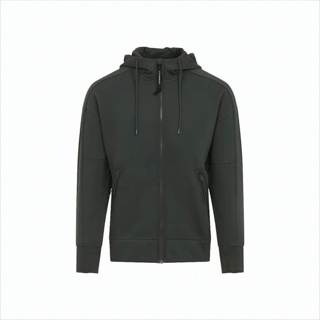 C.P. Company Structured Black Hoodie With Integrated Goggles
