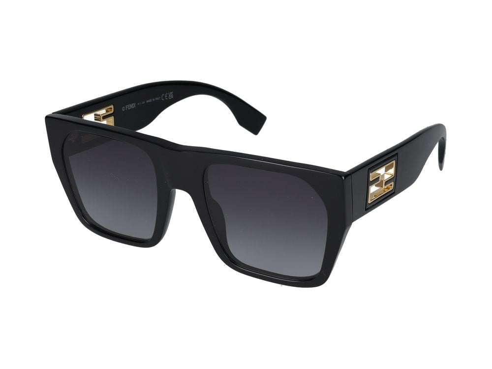 Maison Fendi Black Oversized Square Sunglasses