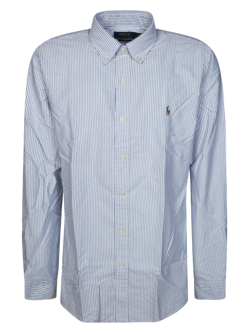 Polo Ralph Lauren White Oxford Tailored Striped Shirt