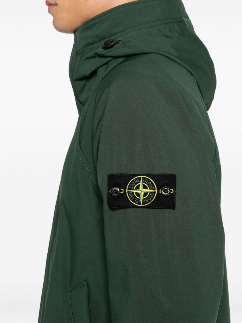 Stone Island Hooded Parka In Lightweight 3-Layer Technical Fabric