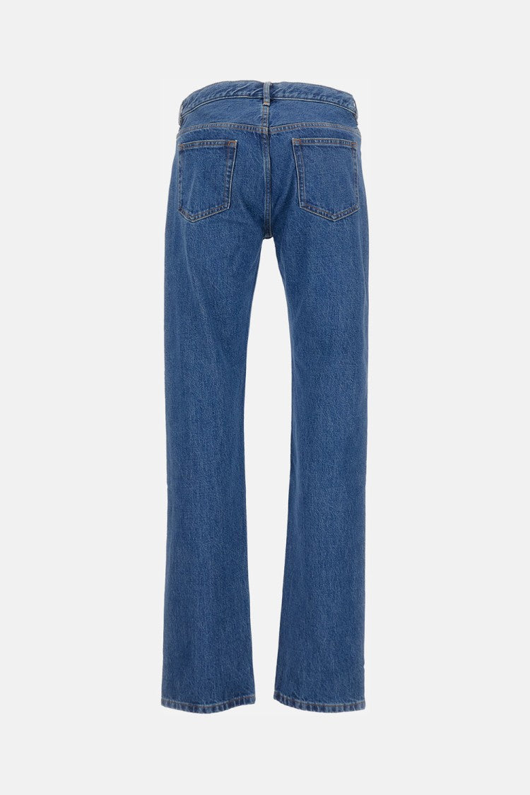 A.P.C. Classic Straight-Leg 5-Pocket Jeans With Zip Closure