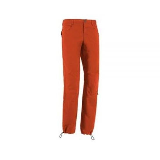 E9 Straight Fit Pants In Vibrant Burnt Orange