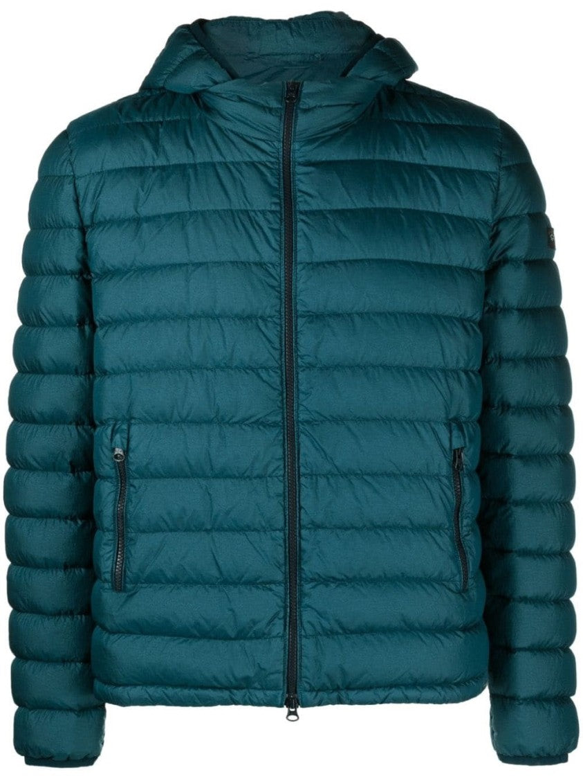 Paul & Shark Quilted Down Jacket With Zip Front