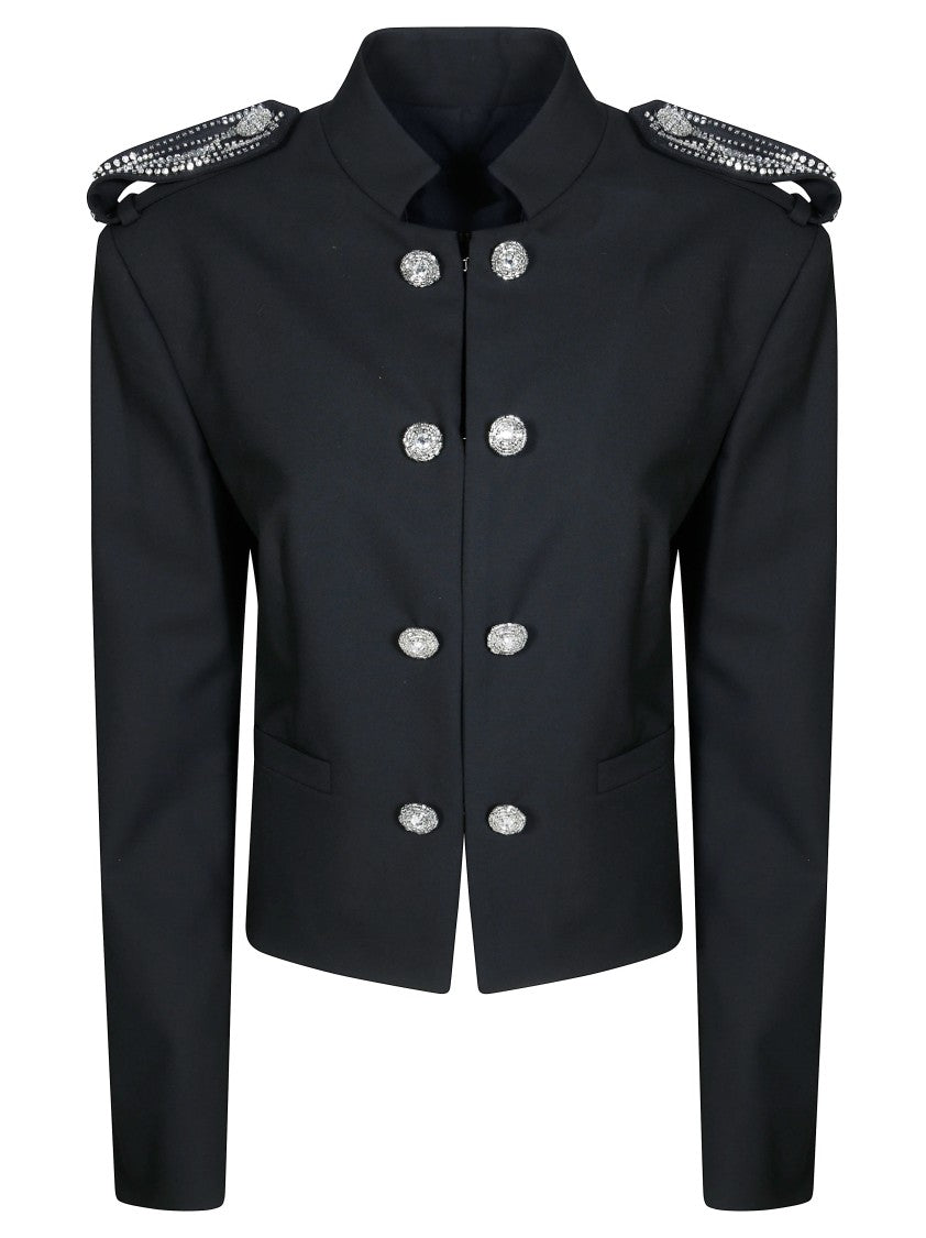 Pinko Mini Bi-Stretch Epaulette Jacket