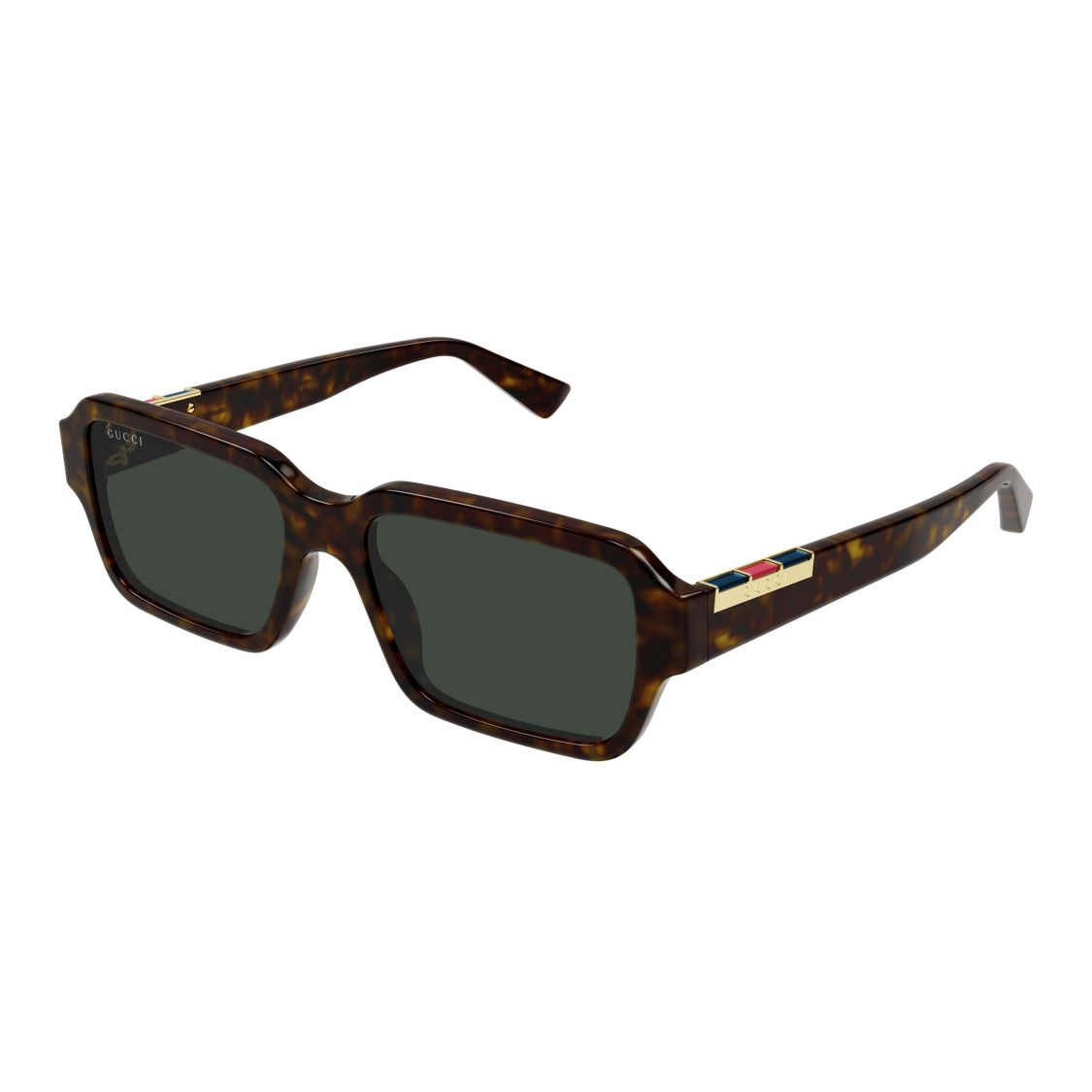 Gucci Gg1887s Rectangular Frame Tortoiseshell Sunglasses