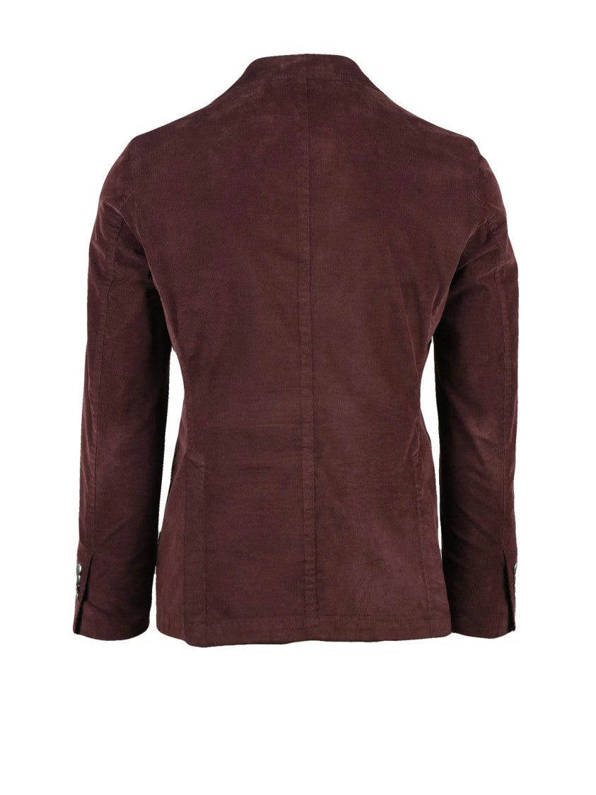 L.B.M. 1911 Velvet Jacket With Notch Lapels And Button Closure