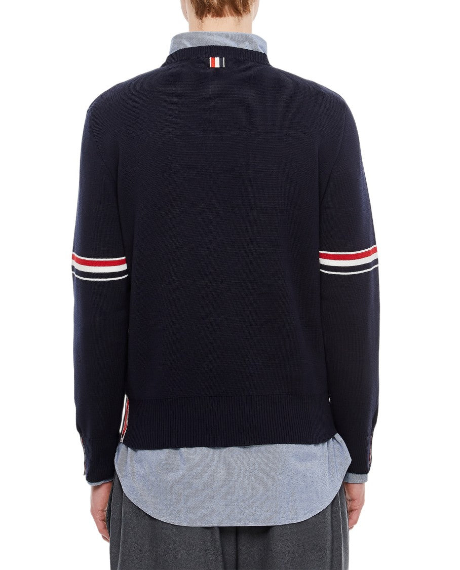 Thom Browne Milano Stitch Crewneck Pullover