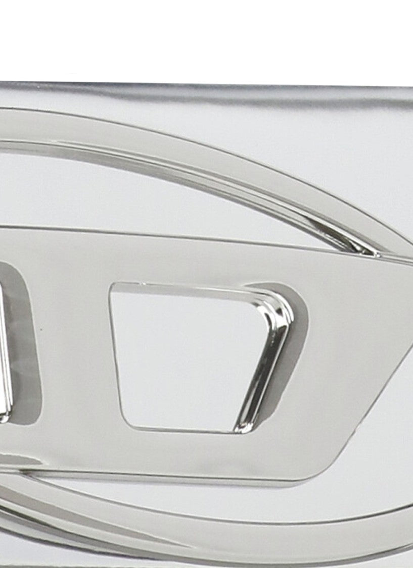 Diesel Reflective Silver Mirror Leather Diesel Wallet