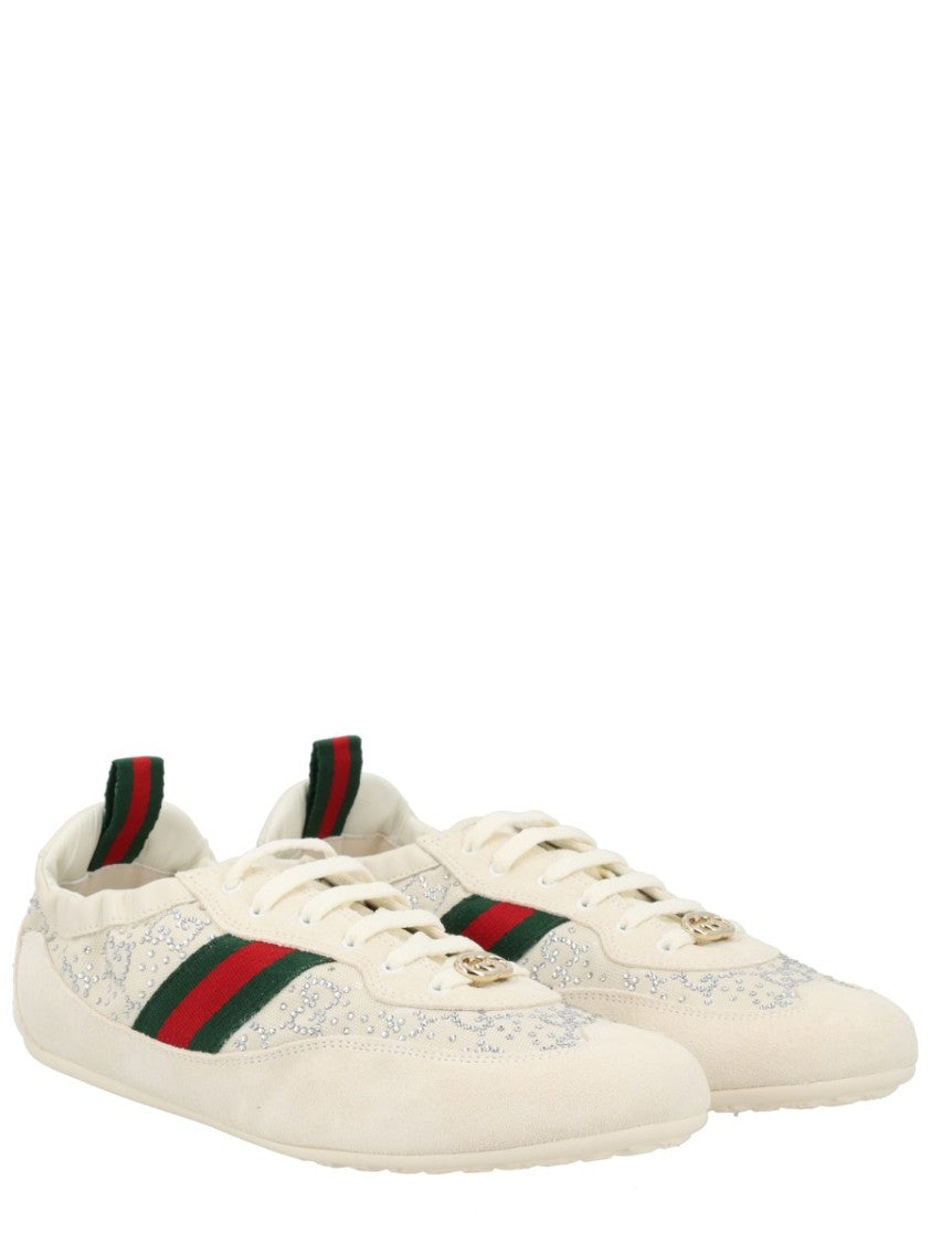 Gucci Shift Webbing Calfskin Sneakers