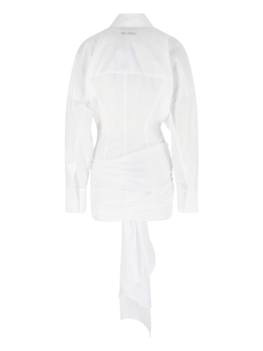 The Attico Mini Chemisier Dress – White