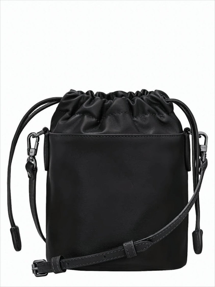 Longchamp Black Cowhide Leather Crossbody Bag