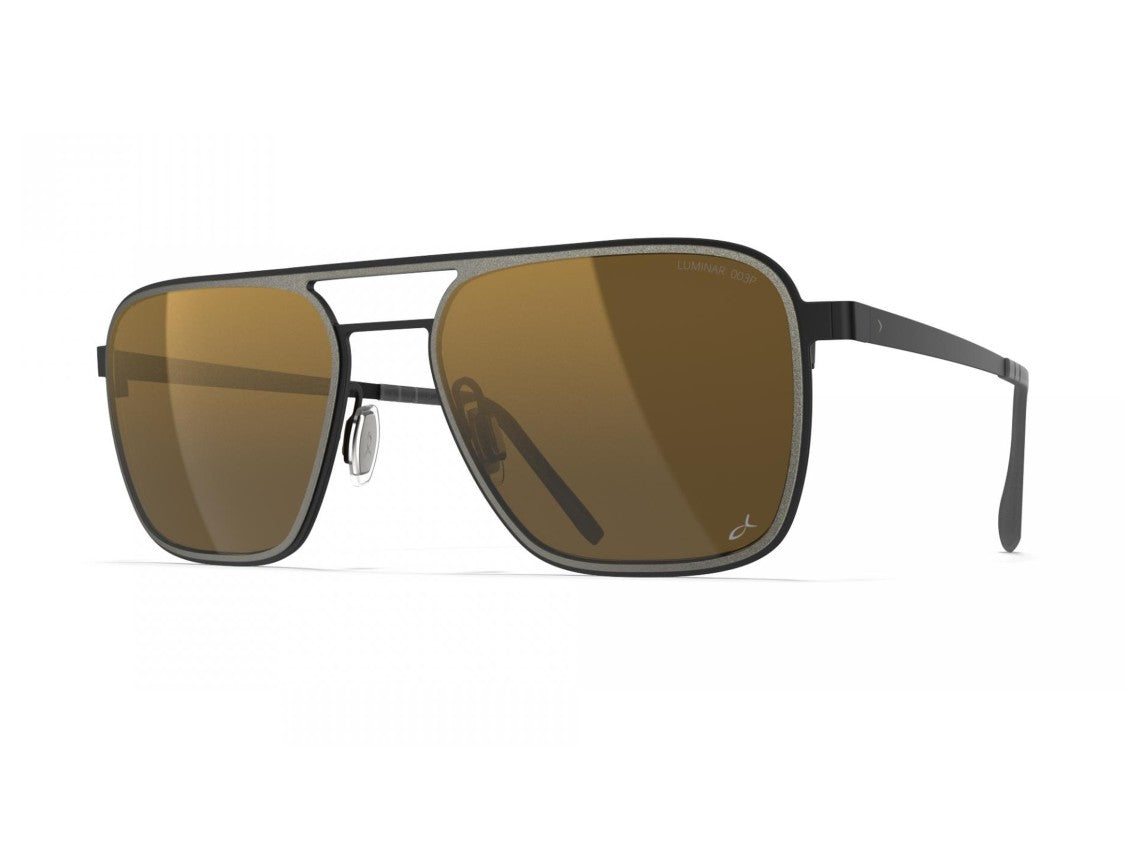 Blackfin Bf868 Double Bridge Titanium Rectangular Sunglasses
