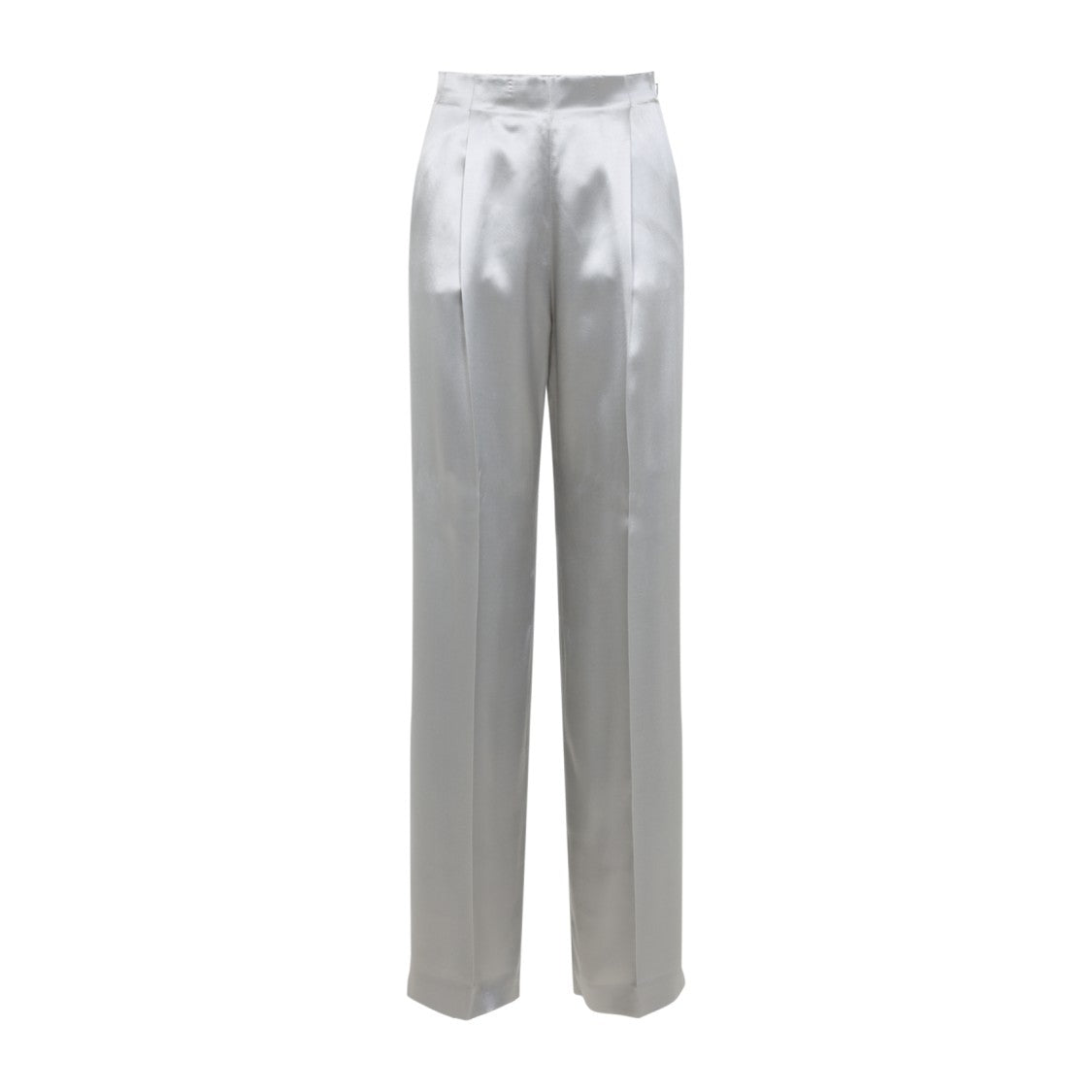 Alberta Ferretti Silver Viscose Pants