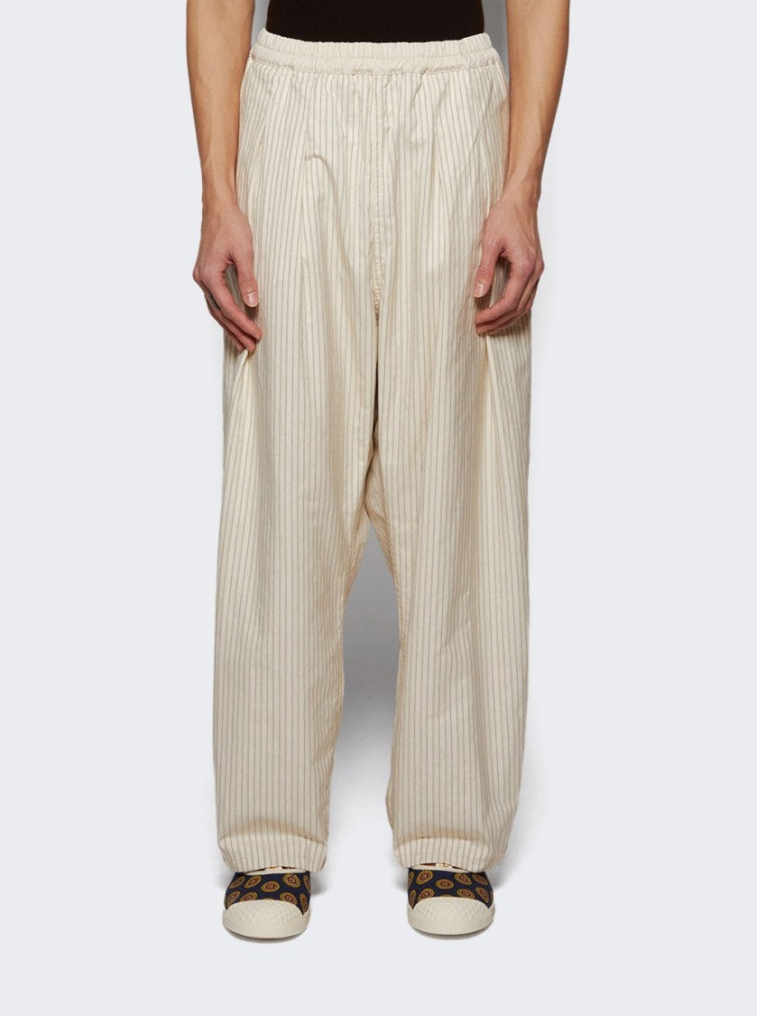 Maison Margiela Pants Ecru And Black