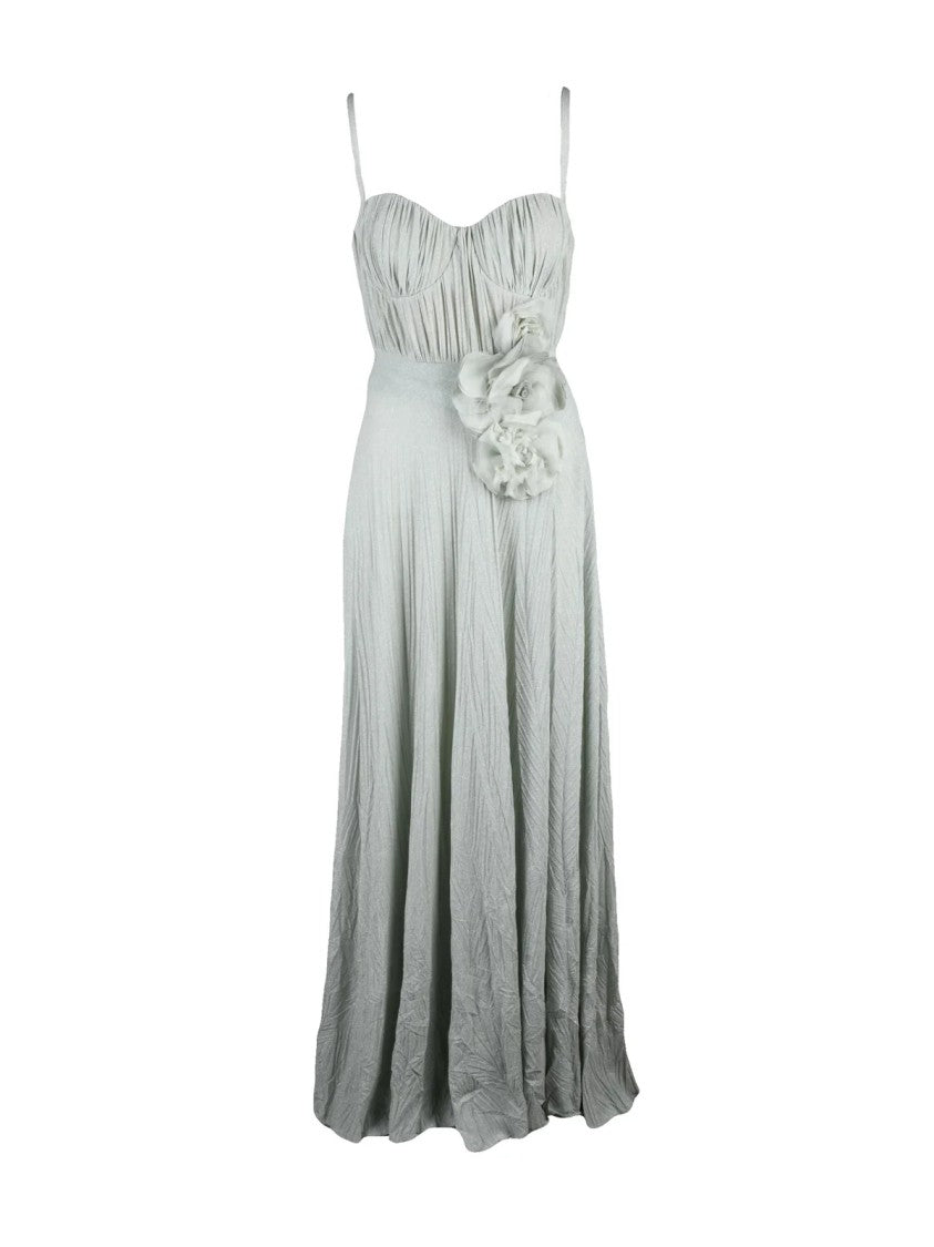 Elisabetta Franchi Mint Green Viscose Polyester Polyamide Dress