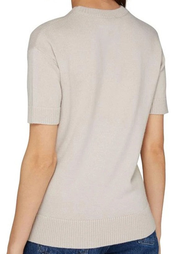 Max Mara Relaxed Fit Knit Sweater With Abstract Letter Design