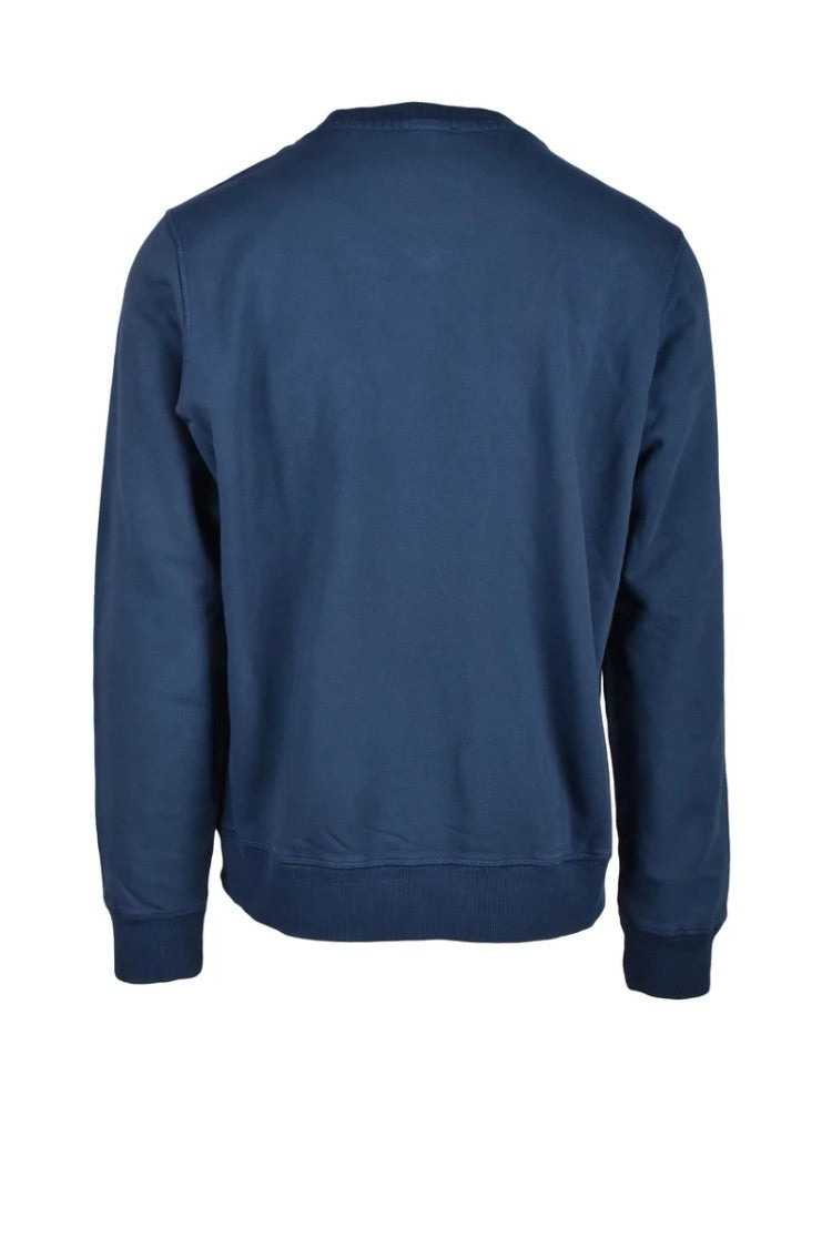 Diesel Blue Logo Cotton Sweatshirt