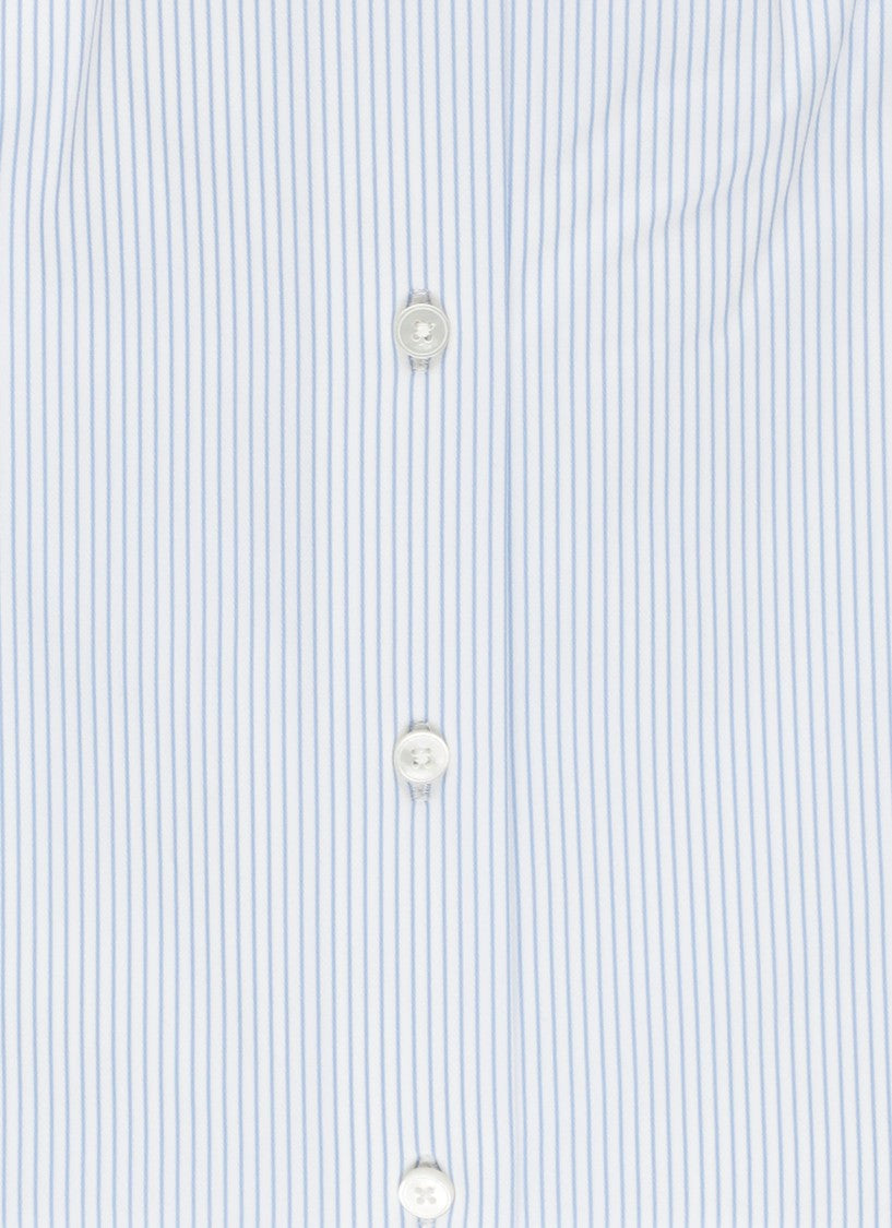 Xacus White Striped Active Casual Shirt
