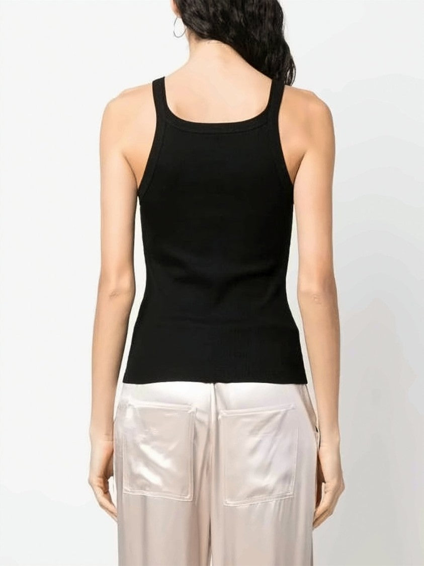Fendi Fitted Ribbed Tank Top