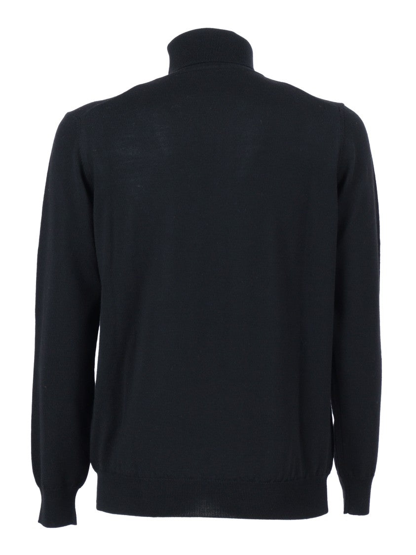Kangra Cashmere Turtleneck Sweater In Fine-Knit Wool