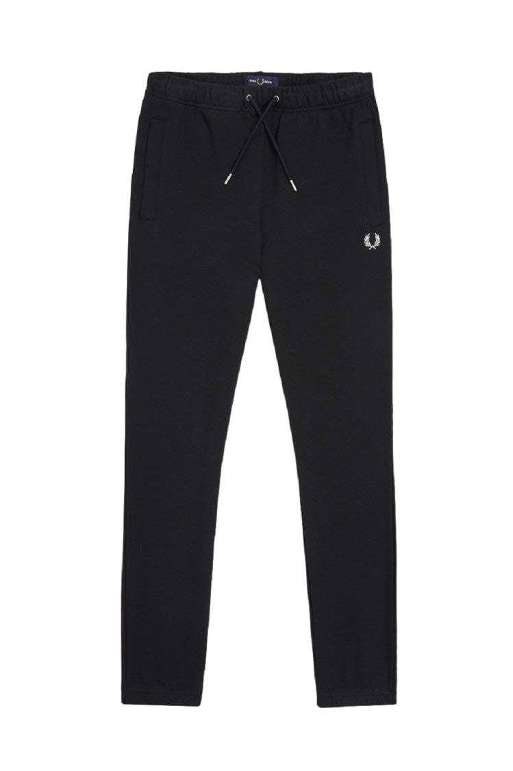 Fred Perry Black Cotton Trousers