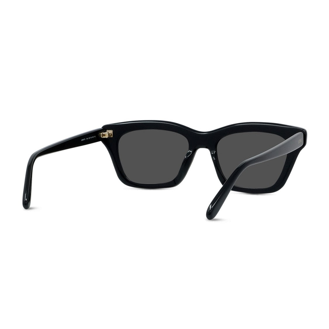 Loewe Black Slim Rectangular Acetate Sunglasses