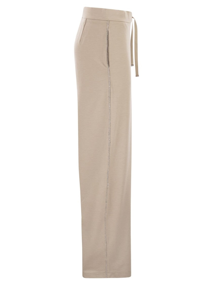 Herno Jogger Trousers In Viscose Blend