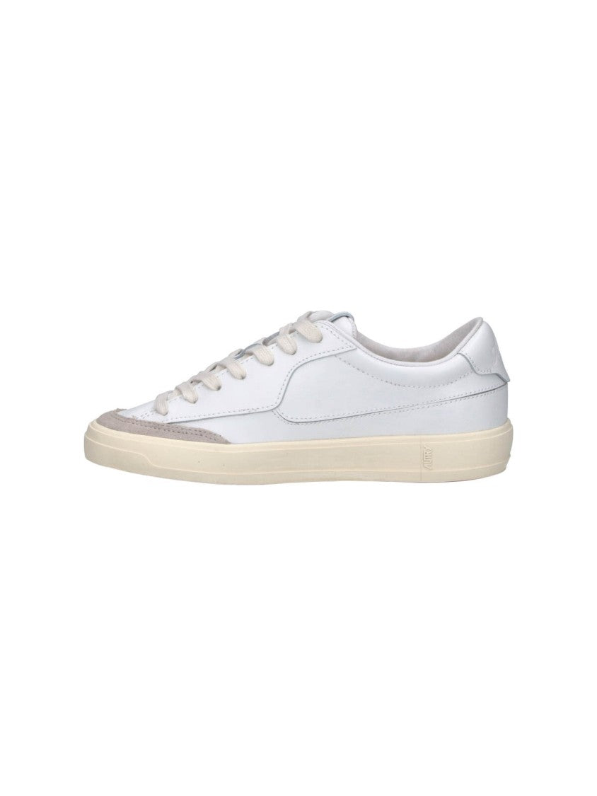 Autry White Windscape Low Leather Low-Top Sneakers