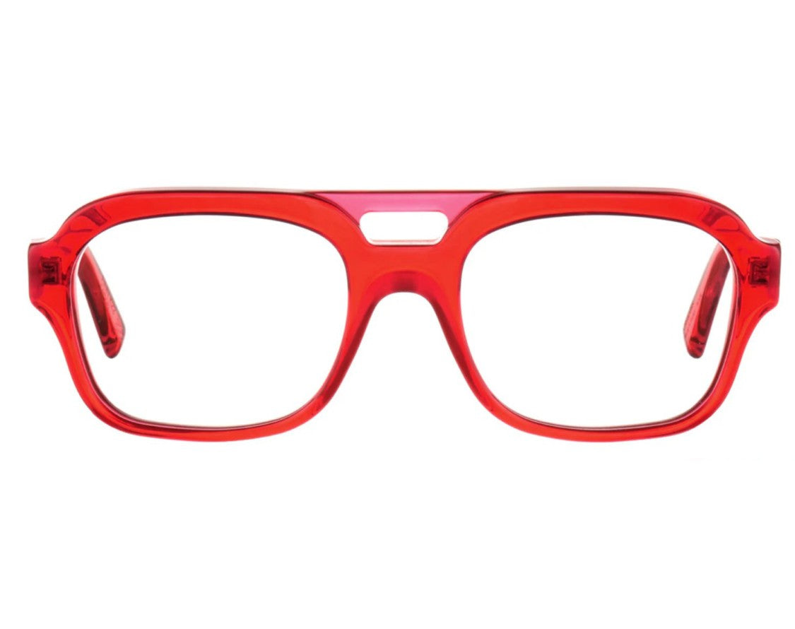 Kirk&Kirk Finn Translucent Red Pilot Sunglasses