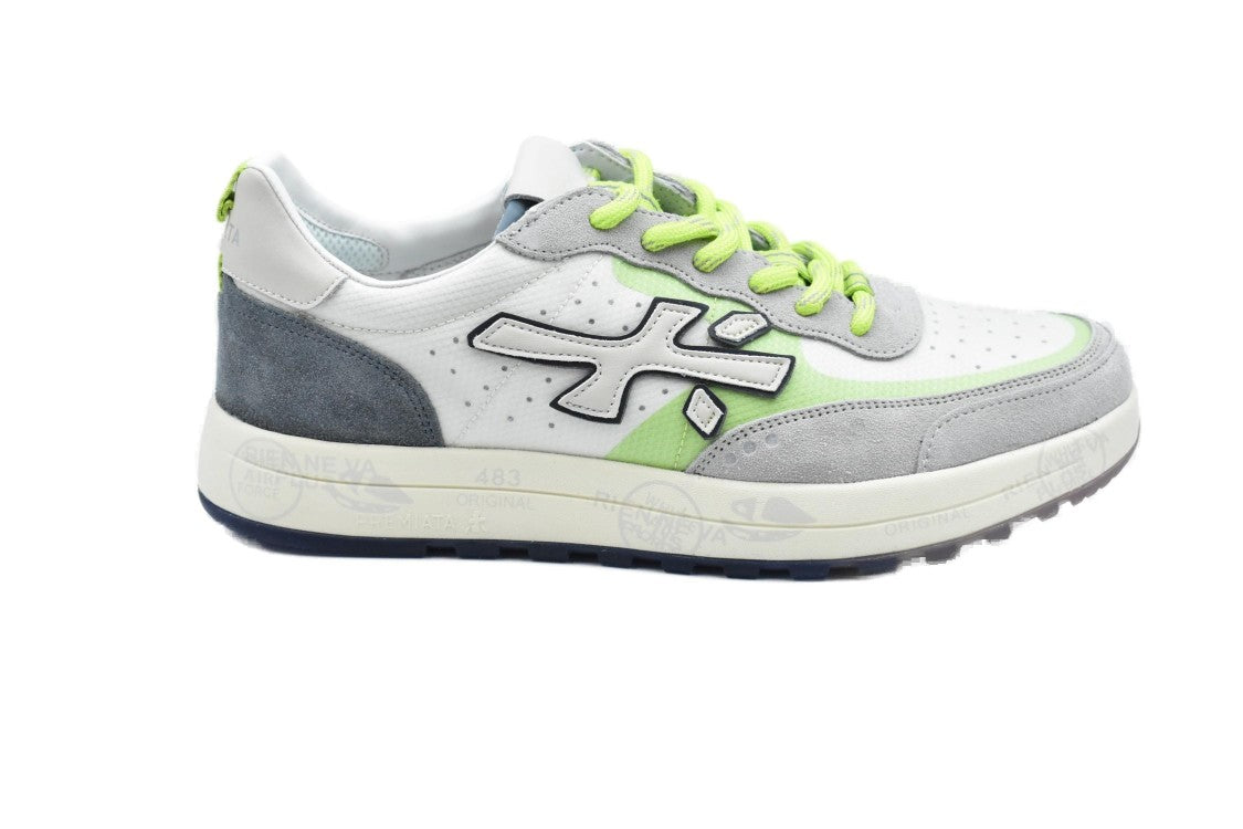 Premiata Low Shoes With Textured Upper