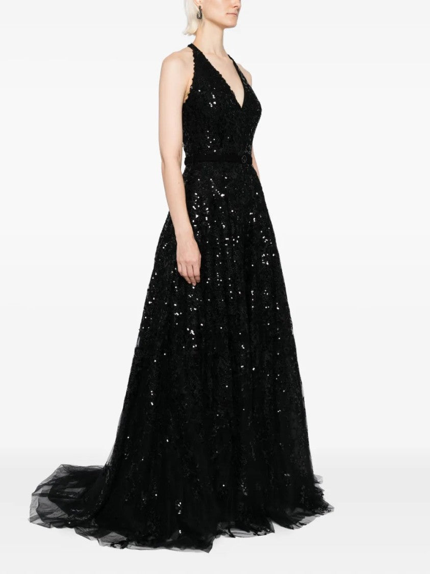 Saiid Kobeisy Embroidered Long Dress