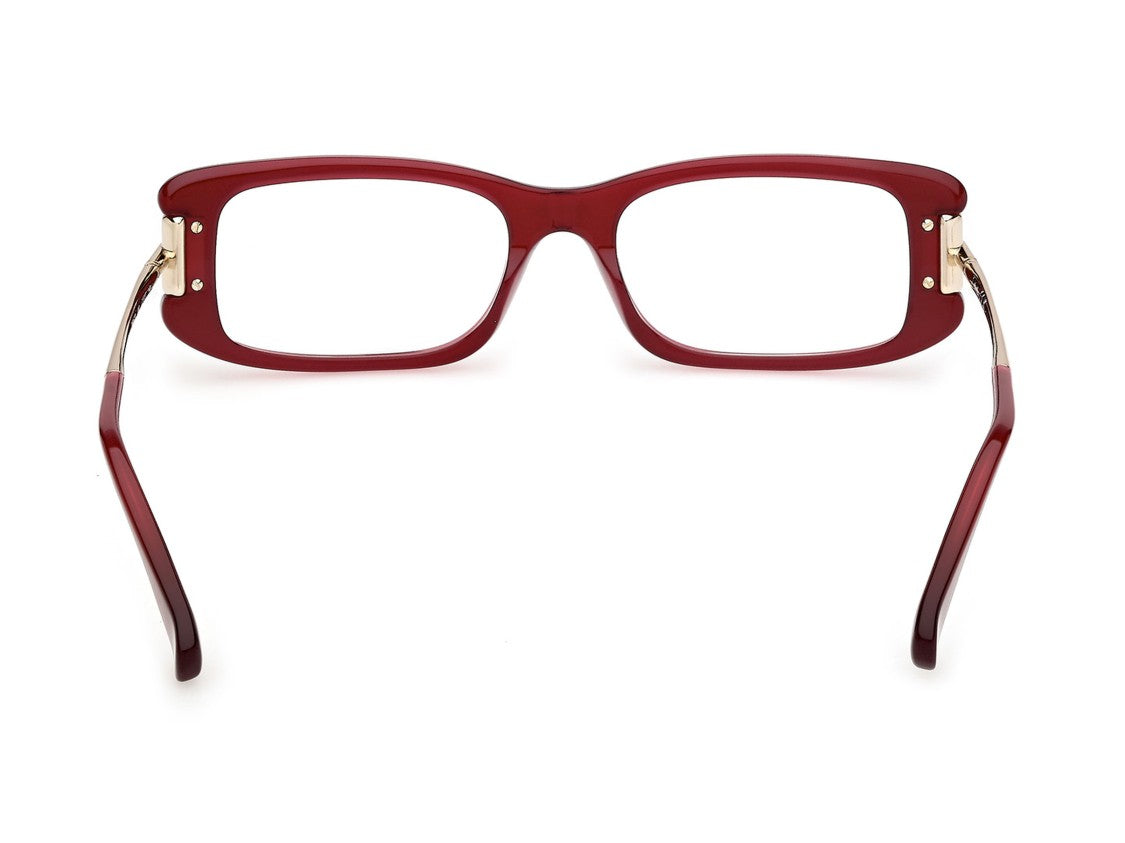 Max Mara Burgundy Mm5224 Rectangular Acetate Eyeglasses