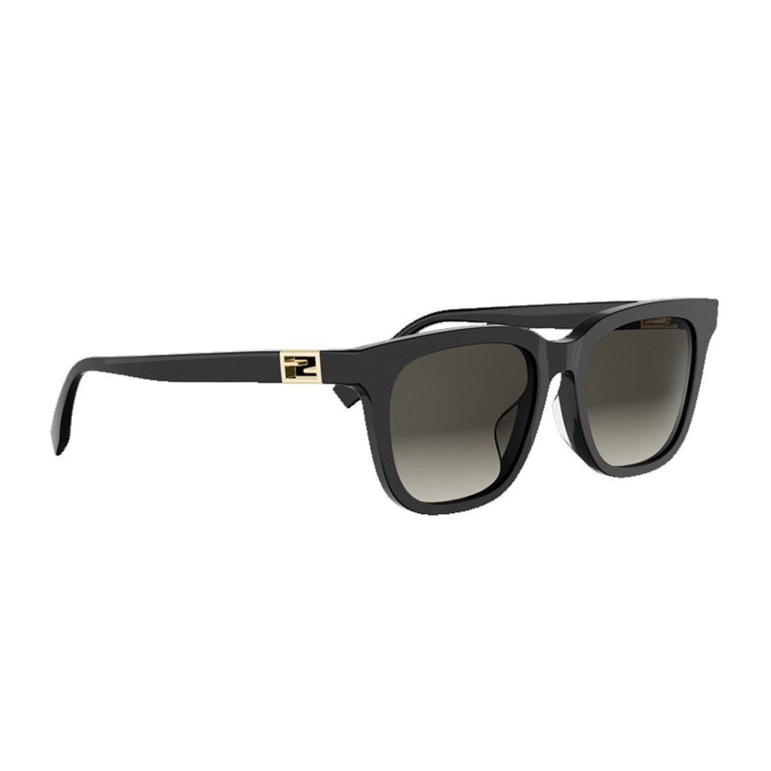 Fendi Black Tube Fe40228f Acetate Sunglasses