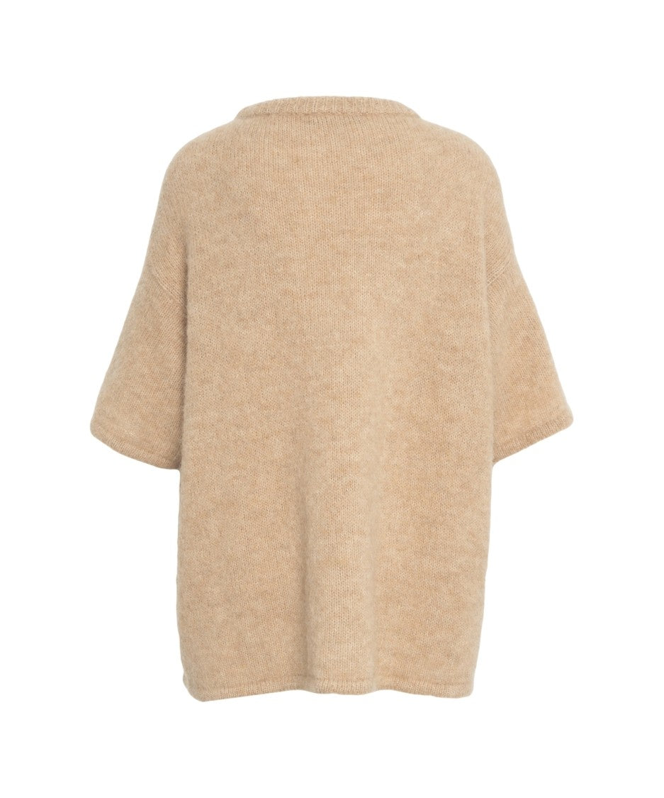 By Aylin Koenig Relaxed-Fit Alpaca Blend Sweater With Ribbed Details