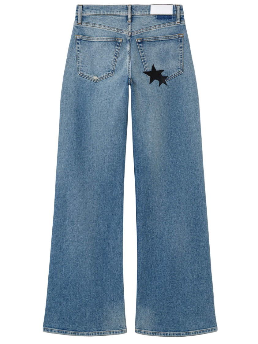 Re/Done Stretch Cotton Blend Wide-Leg Jeans