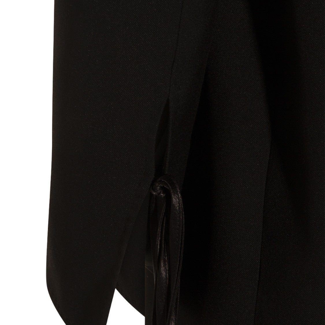 Nissa Double-Breasted Tailored Jacket With Ribbon Ties