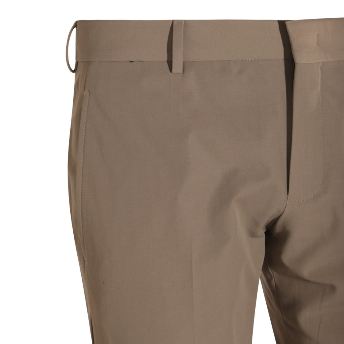 Pt Torino Tailored Beige Trousers With Clean Front