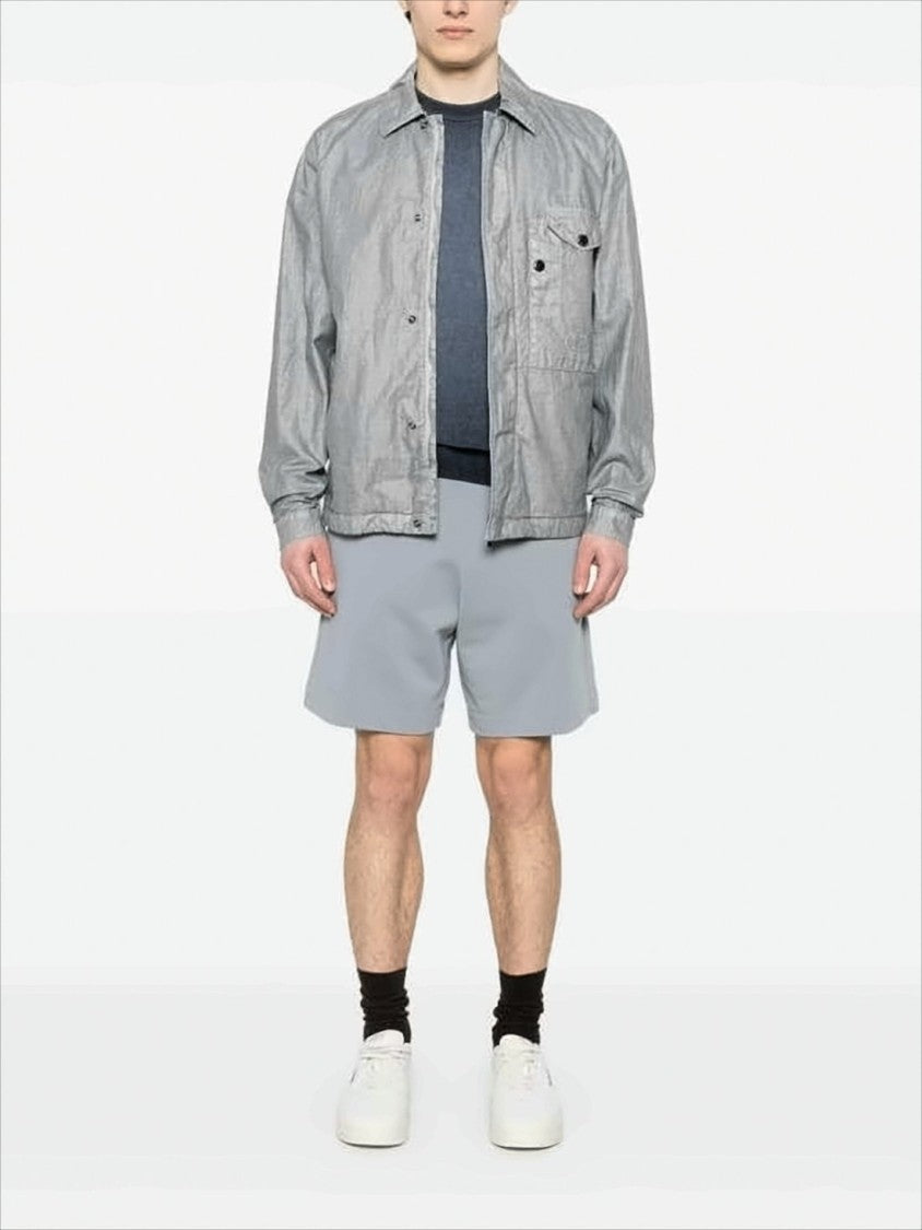 C.P. Company Lightweight Linen Jacket With Classic Collar