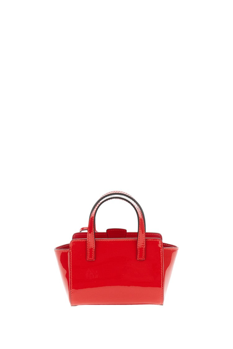 Hidesins Aqua Green Compact Patent Leather Flap Bag