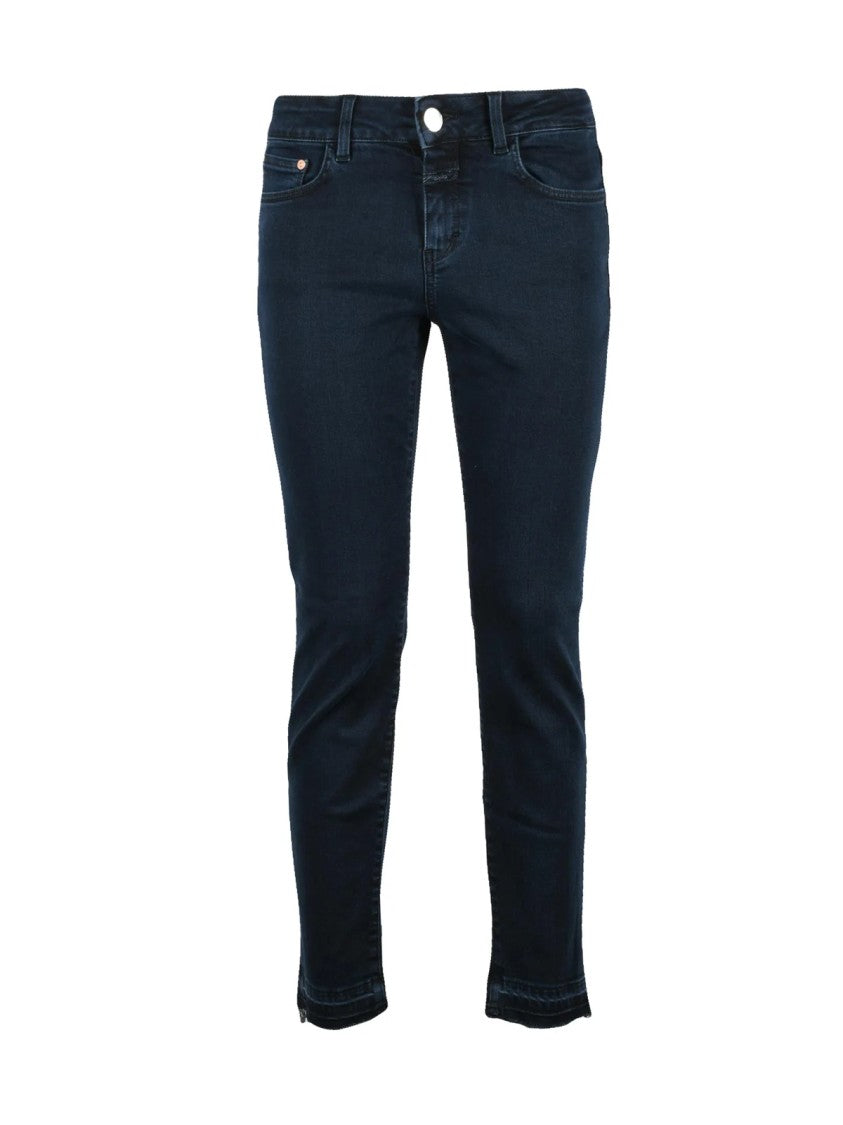 Closed Skinny Cropped Baker Jeans With Unique Multi-Design