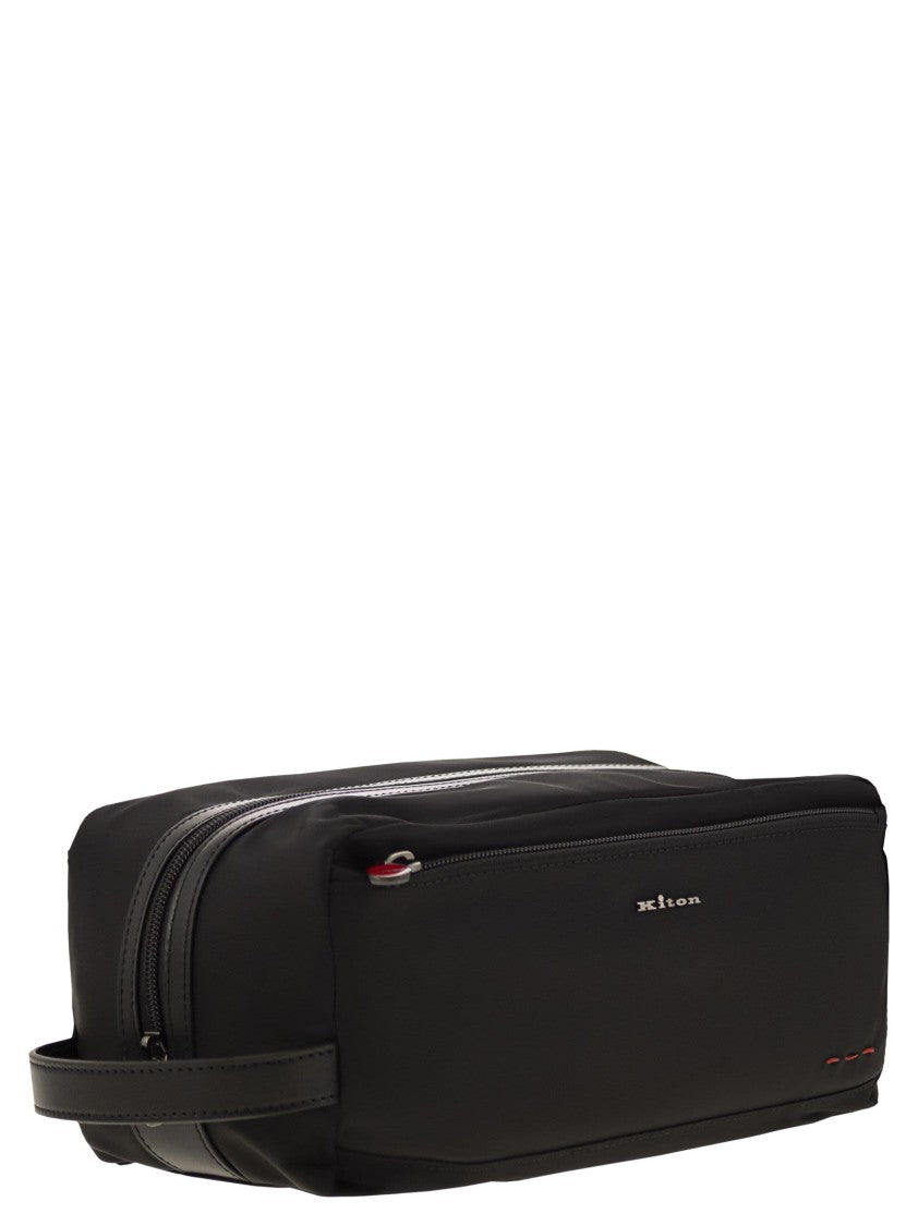 Kiton Beauty Case In Nylon