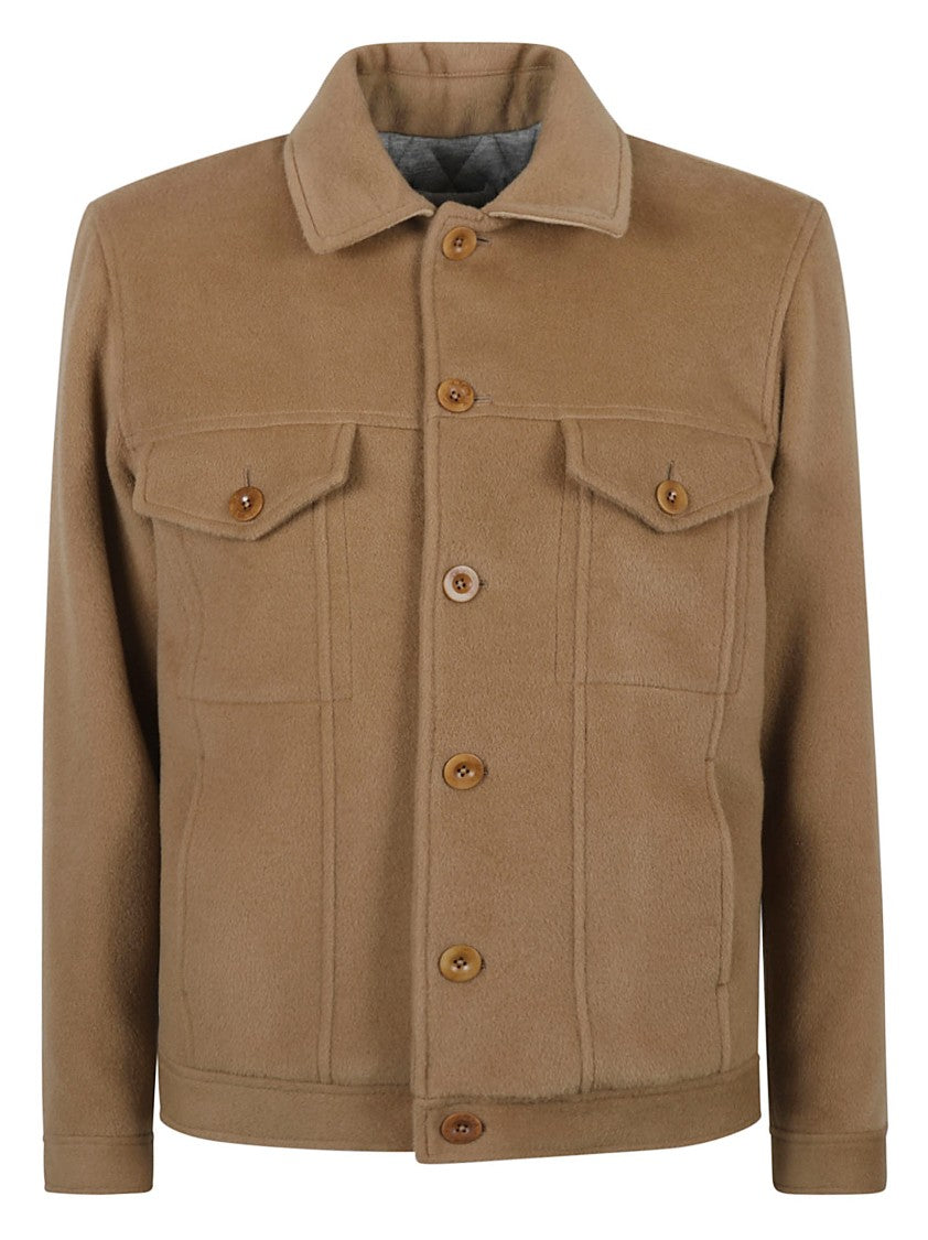 Ballantyne Classic Button-Up Coat With Structured Collar